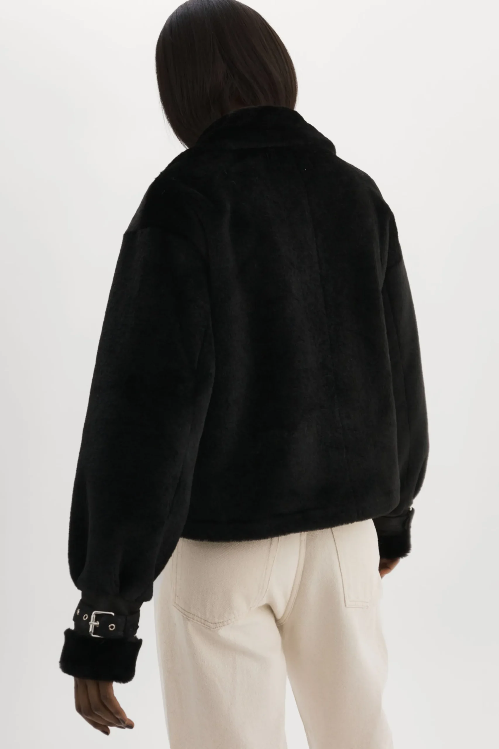 Online LAMARQUE ELODY | Faux Fur Jacket Black / Black