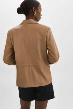 Sale LAMARQUE ELZA | Leather Blazer MOCHA