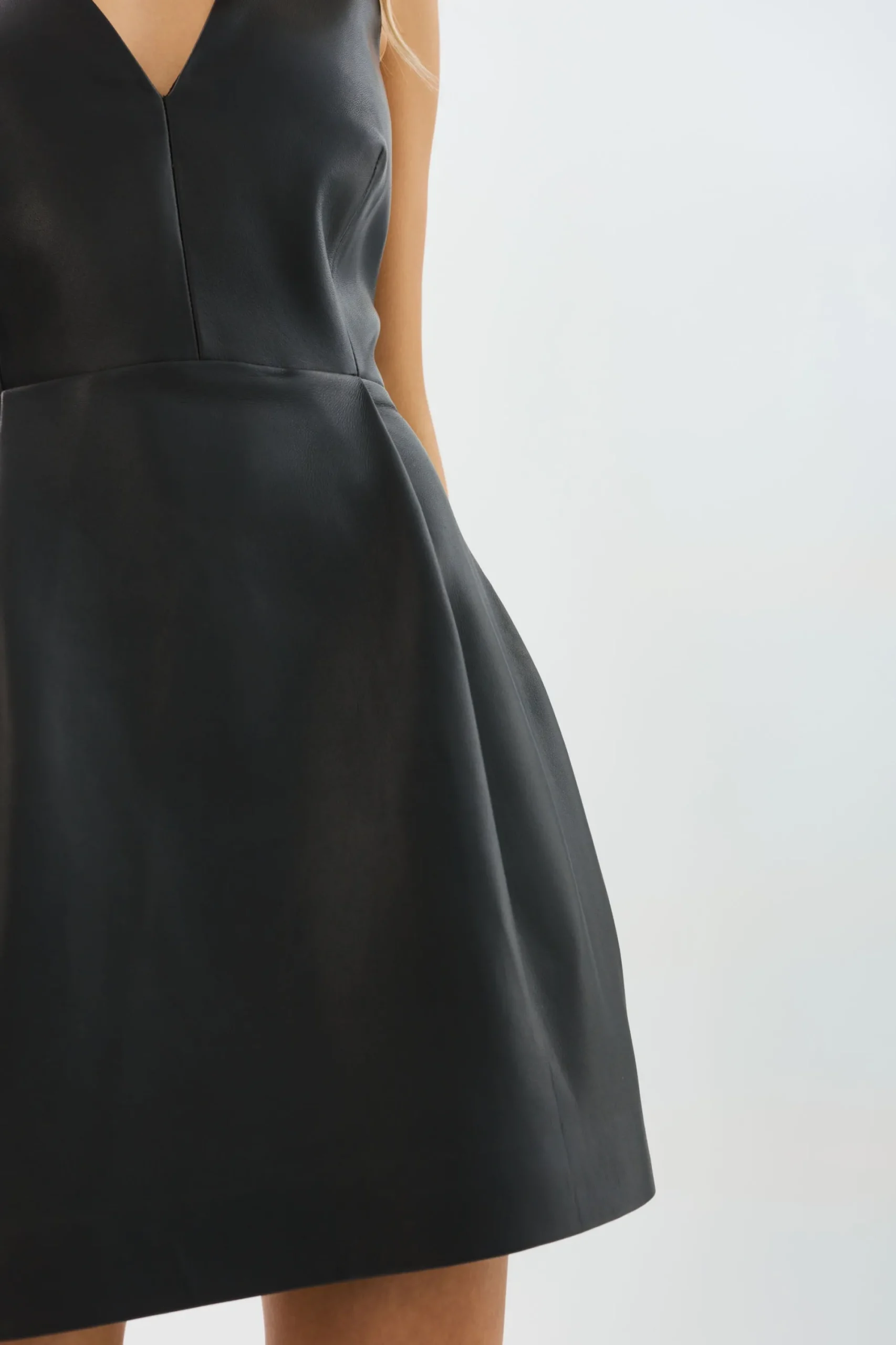 New LAMARQUE EMELA | Leather Dress Black