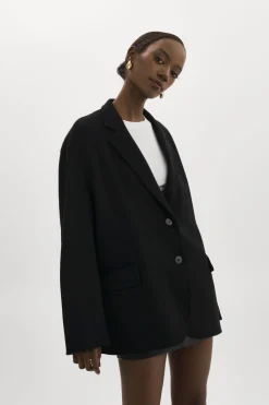 Best LAMARQUE ENNIS | Oversized Wool Blazer Black