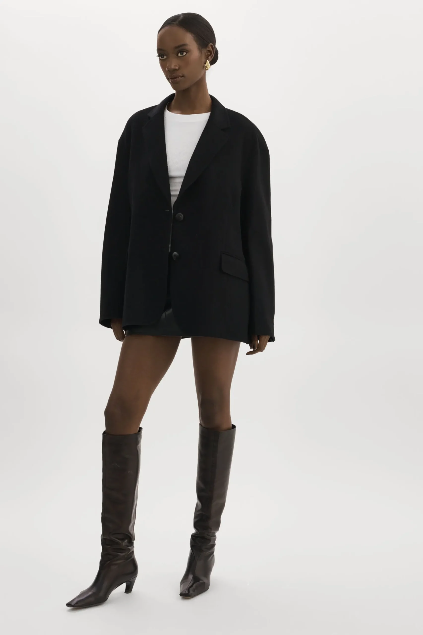Best LAMARQUE ENNIS | Oversized Wool Blazer Black