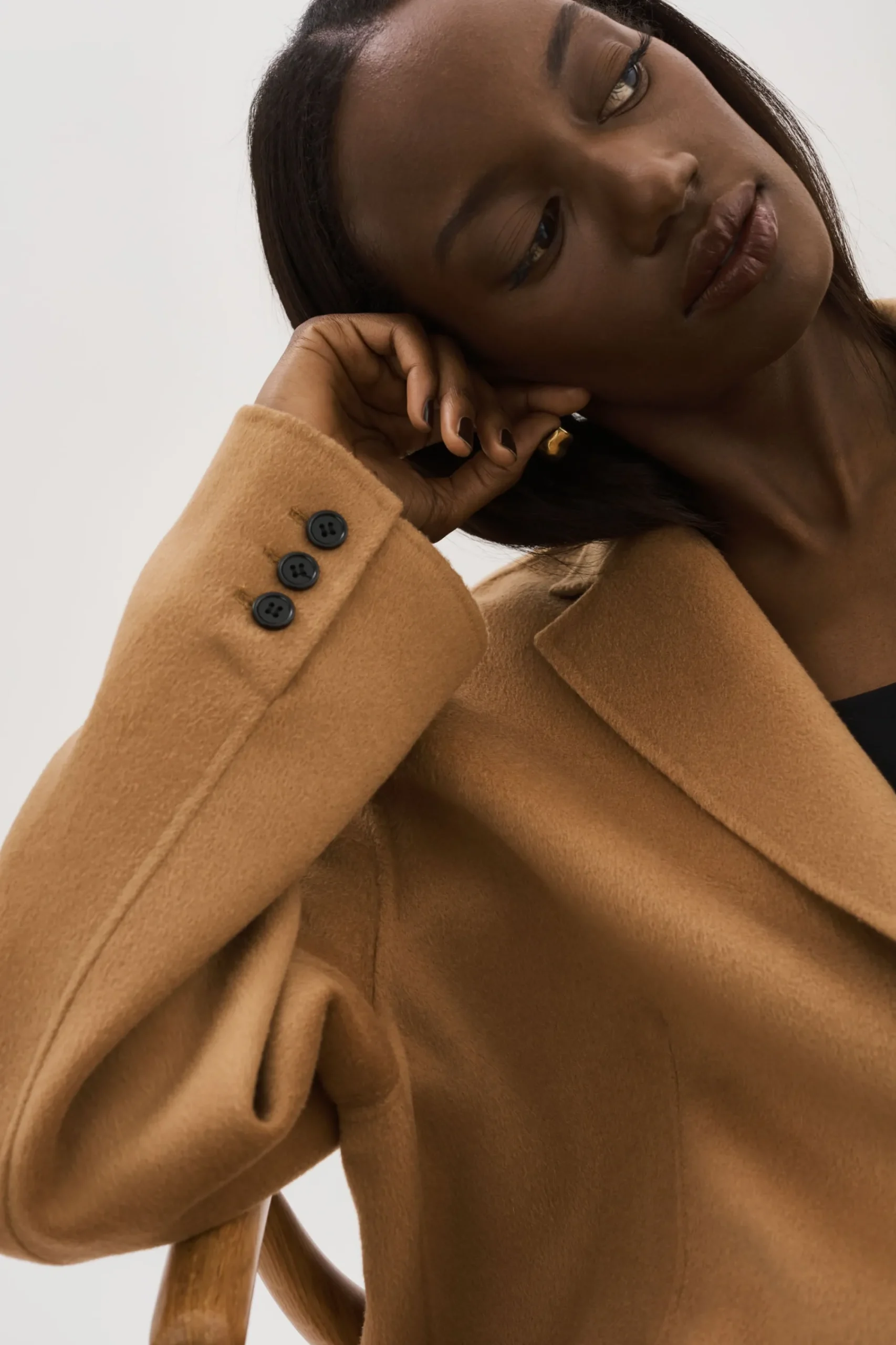 Shop LAMARQUE ENNIS | Oversized Wool Blazer Camel