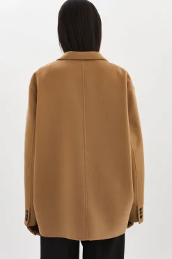 Shop LAMARQUE ENNIS | Oversized Wool Blazer Camel