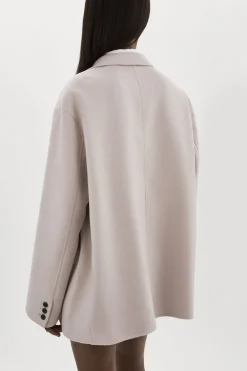 Best LAMARQUE ENNIS | Oversized Wool Blazer Feather Grey