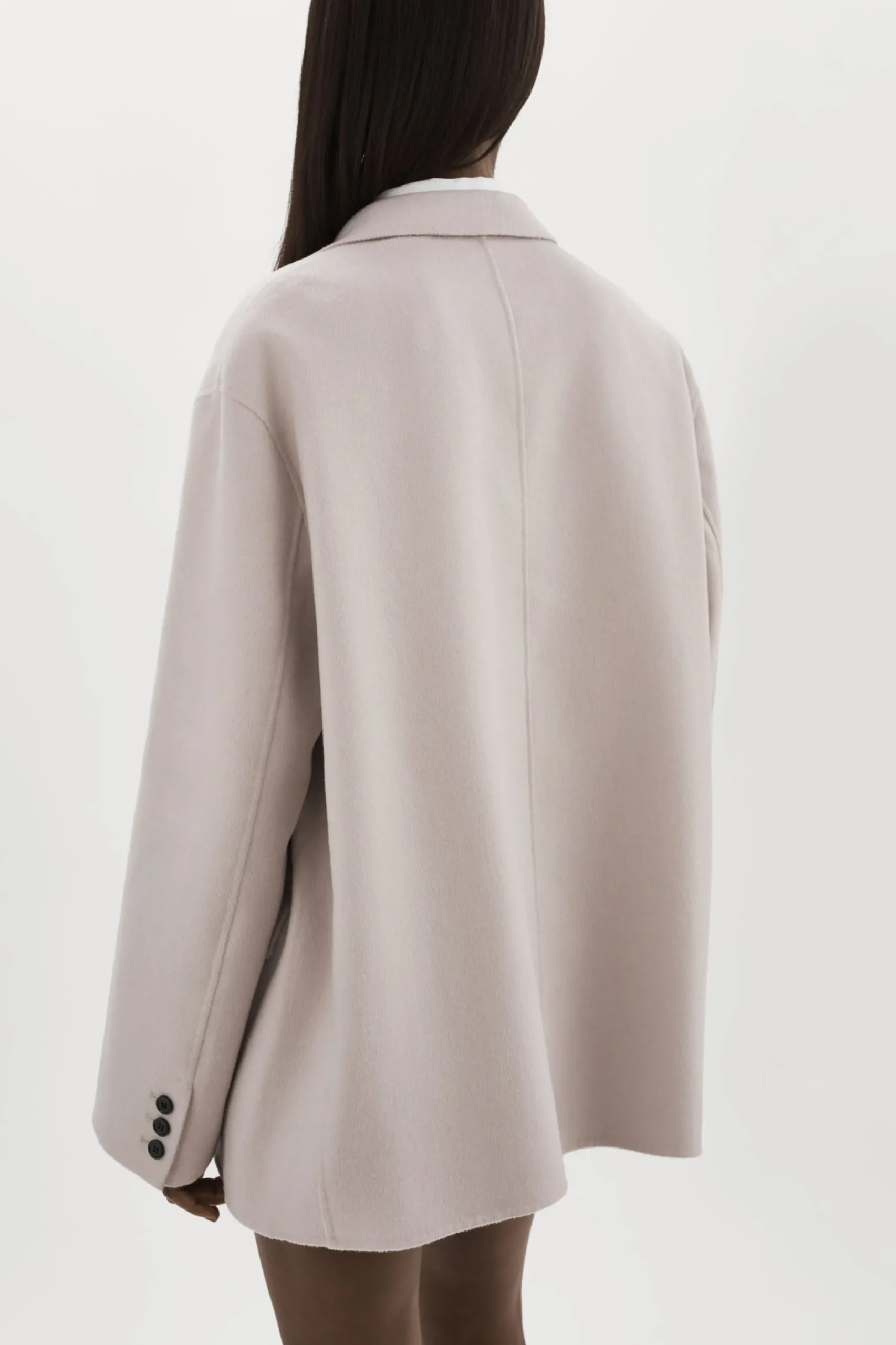 Best LAMARQUE ENNIS | Oversized Wool Blazer Feather Grey