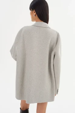 Clearance LAMARQUE ENNIS | Oversized Wool Blazer Light Grey