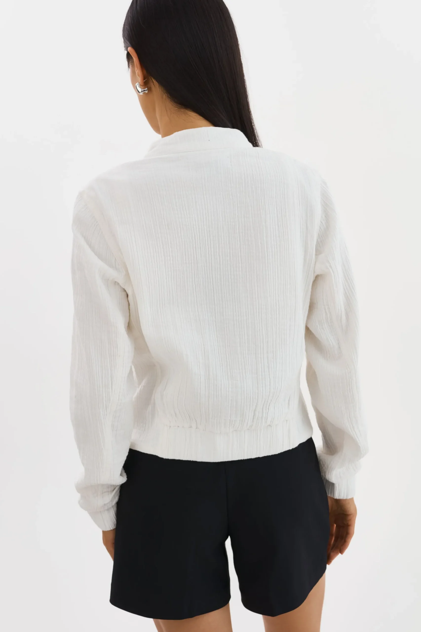 Cheap LAMARQUE ENRICA | Cotton Bomber Jacket Off White