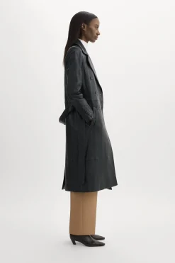 Best LAMARQUE ERMA | Leather Trench Coat Black