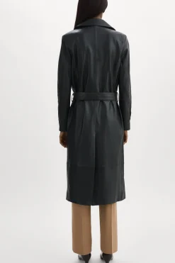 Best LAMARQUE ERMA | Leather Trench Coat Black