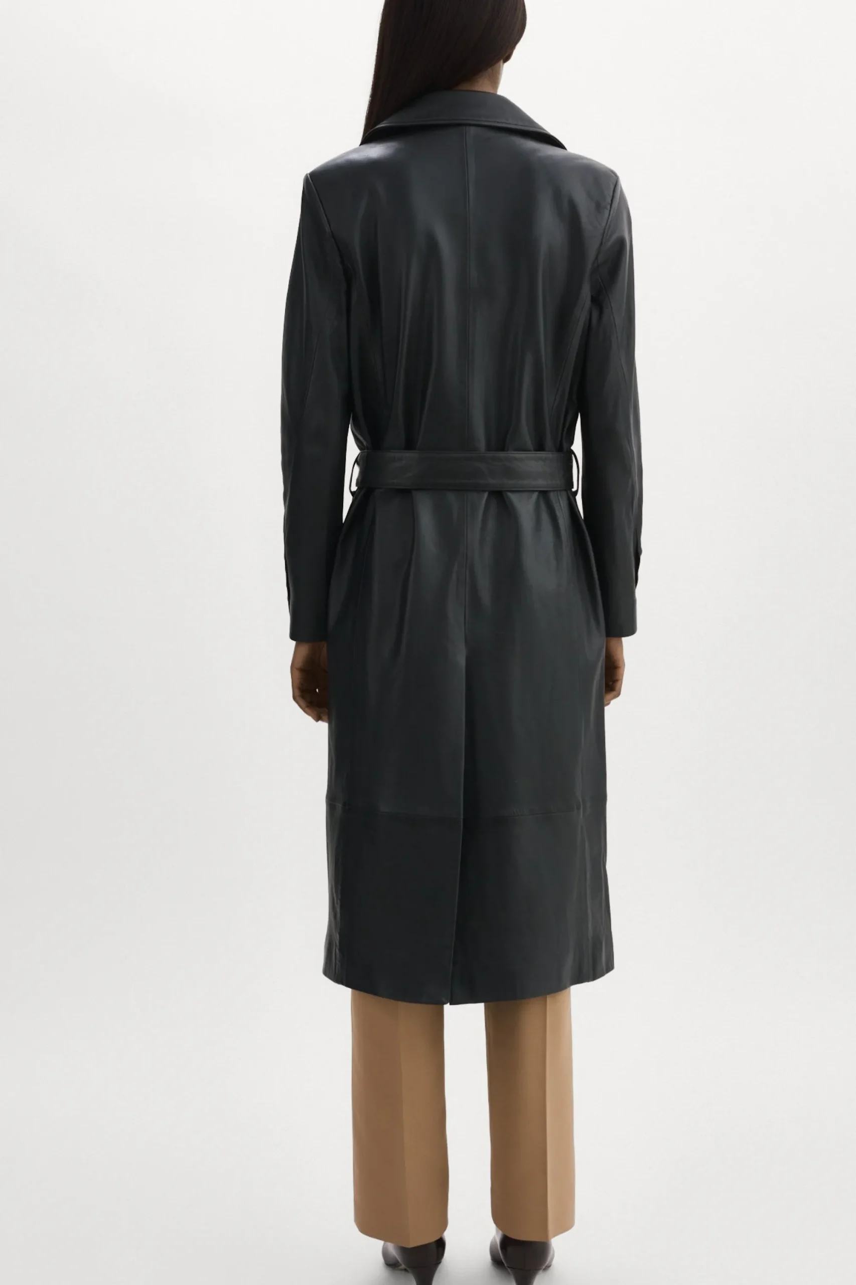 Best LAMARQUE ERMA | Leather Trench Coat Black