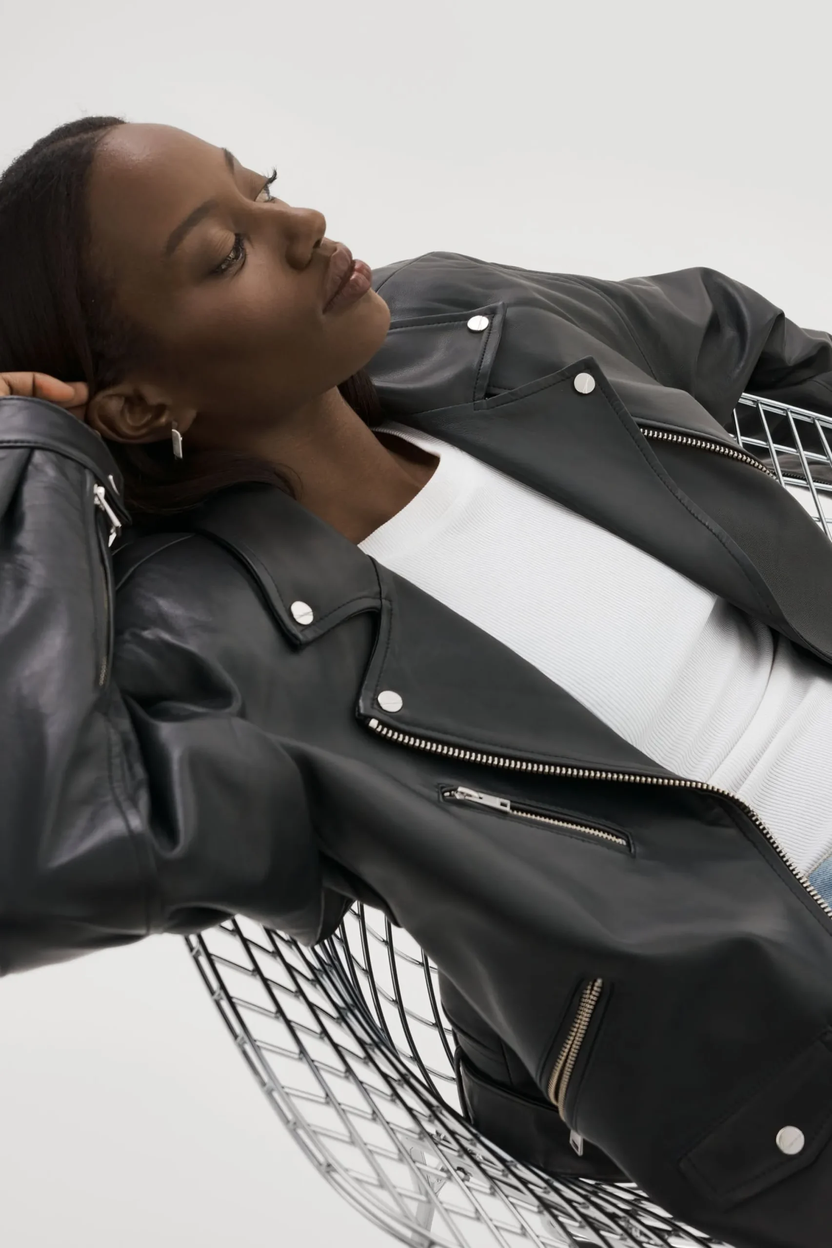 Cheap LAMARQUE ESTIA | Leather Biker Jacket Black