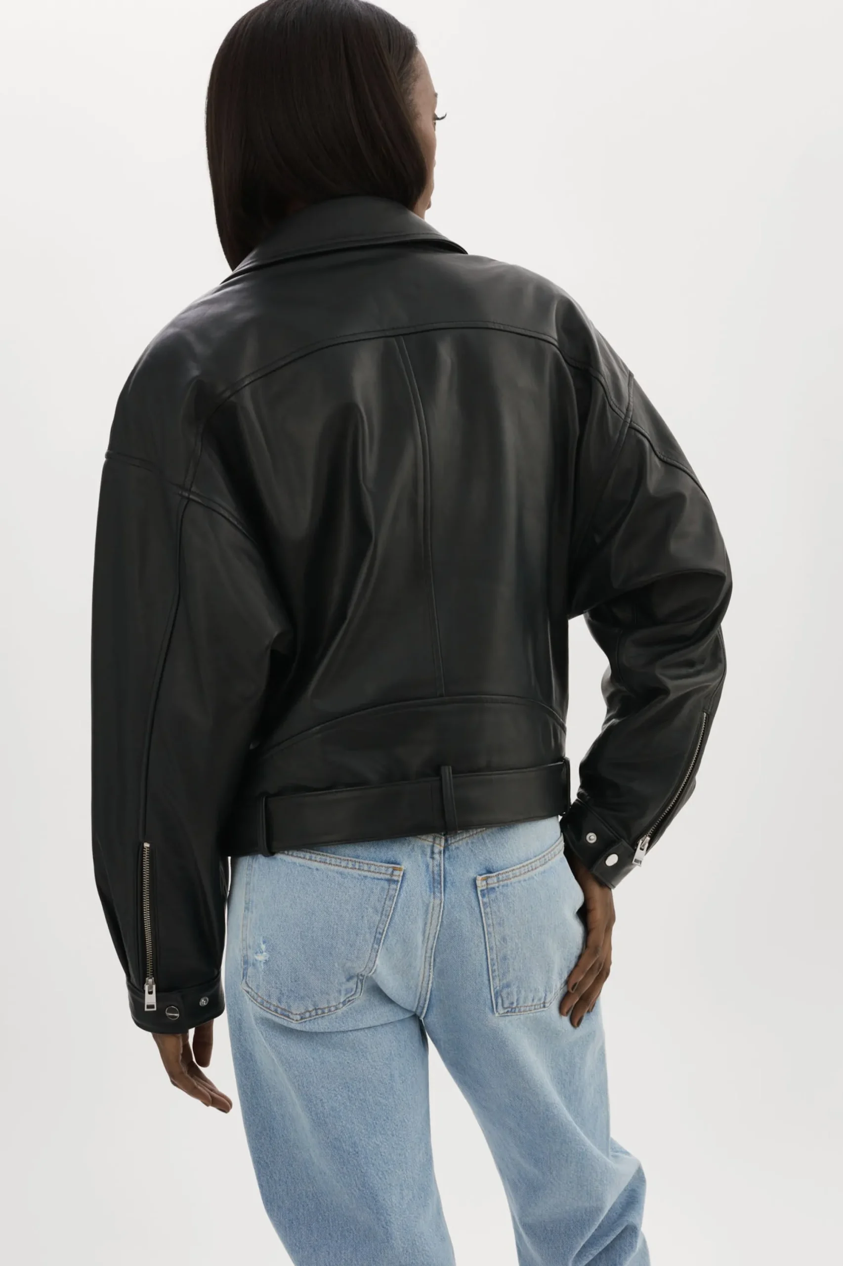 Cheap LAMARQUE ESTIA | Leather Biker Jacket Black