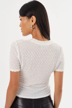 Best Sale LAMARQUE ESTIR | Crew Neck T-Shirt White