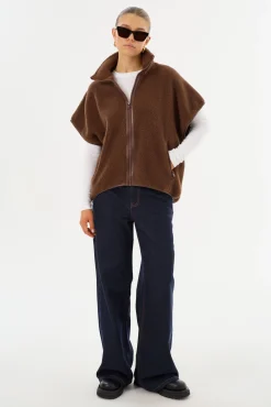 Cheap LAMARQUE EUDORA | Polar Fleece Vest Chestnut