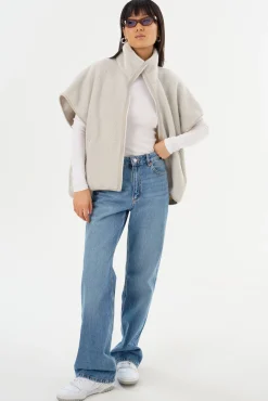 Discount LAMARQUE EUDORA | Polar Fleece Vest Light Grey