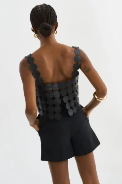 Outlet LAMARQUE FINLEY | Multi-Circle Top Black