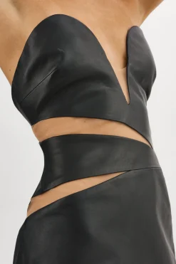Shop LAMARQUE GARBINA | Leather Dress Black