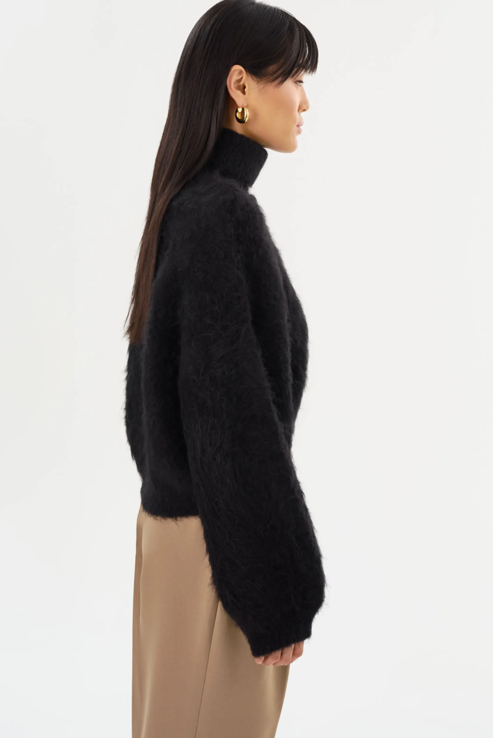 Fashion LAMARQUE GARCELLE | Wool Turtleneck Sweater Black