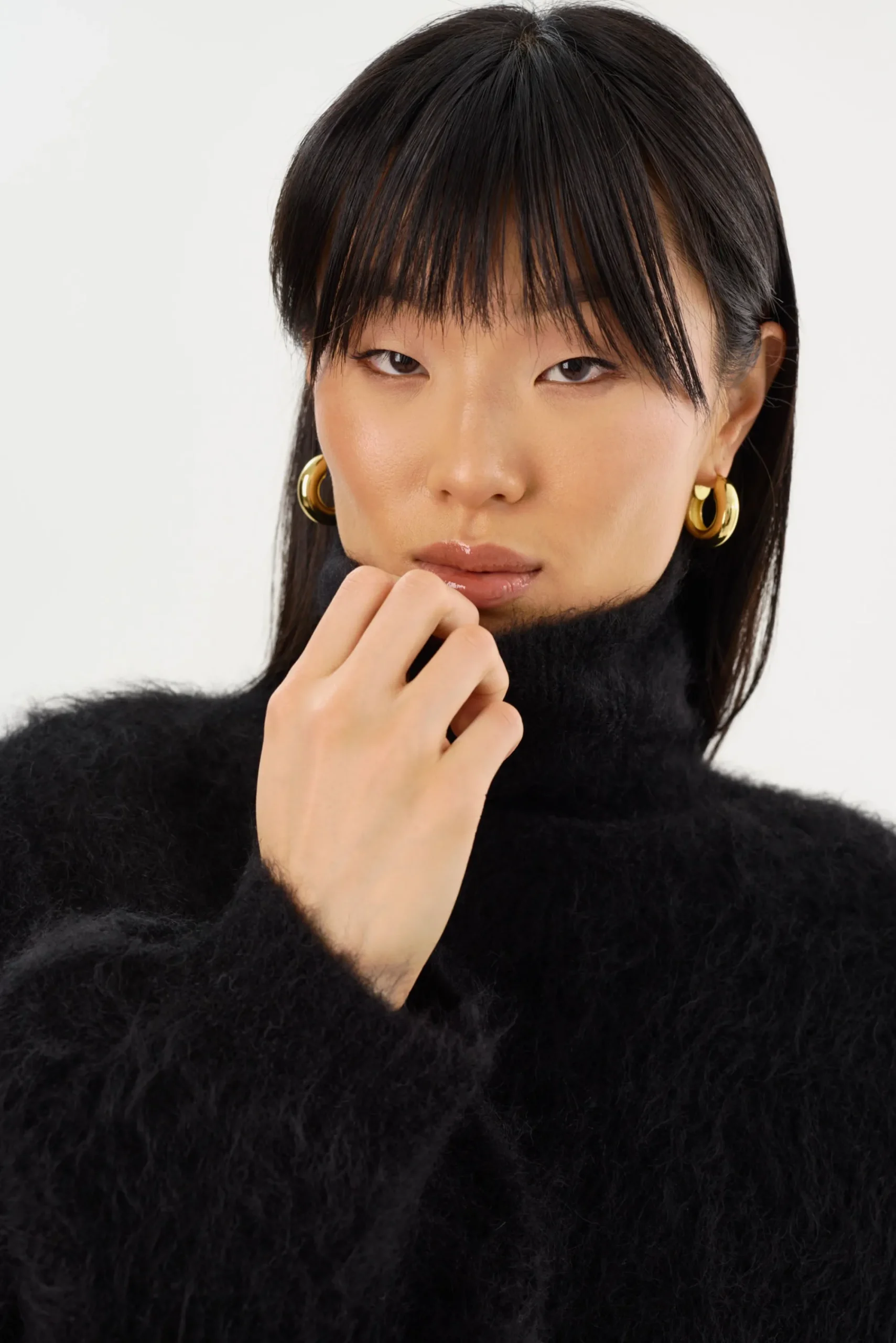 Fashion LAMARQUE GARCELLE | Wool Turtleneck Sweater Black