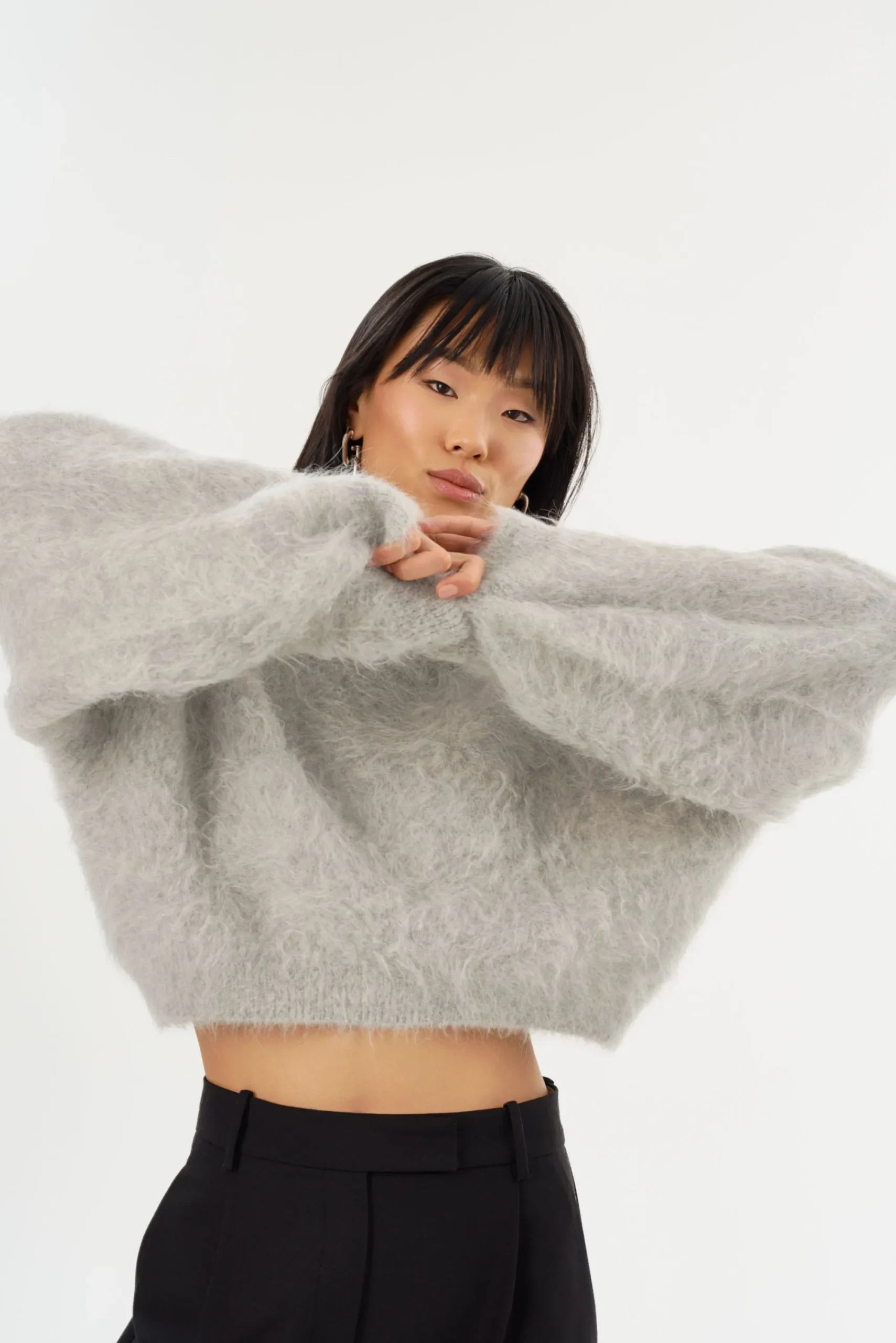 Online LAMARQUE GARCELLE | Wool Turtleneck Sweater Heather Grey