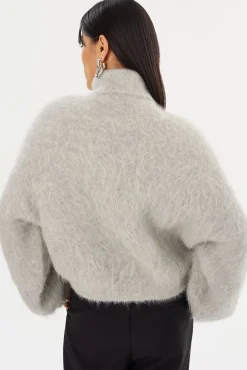 Online LAMARQUE GARCELLE | Wool Turtleneck Sweater Heather Grey