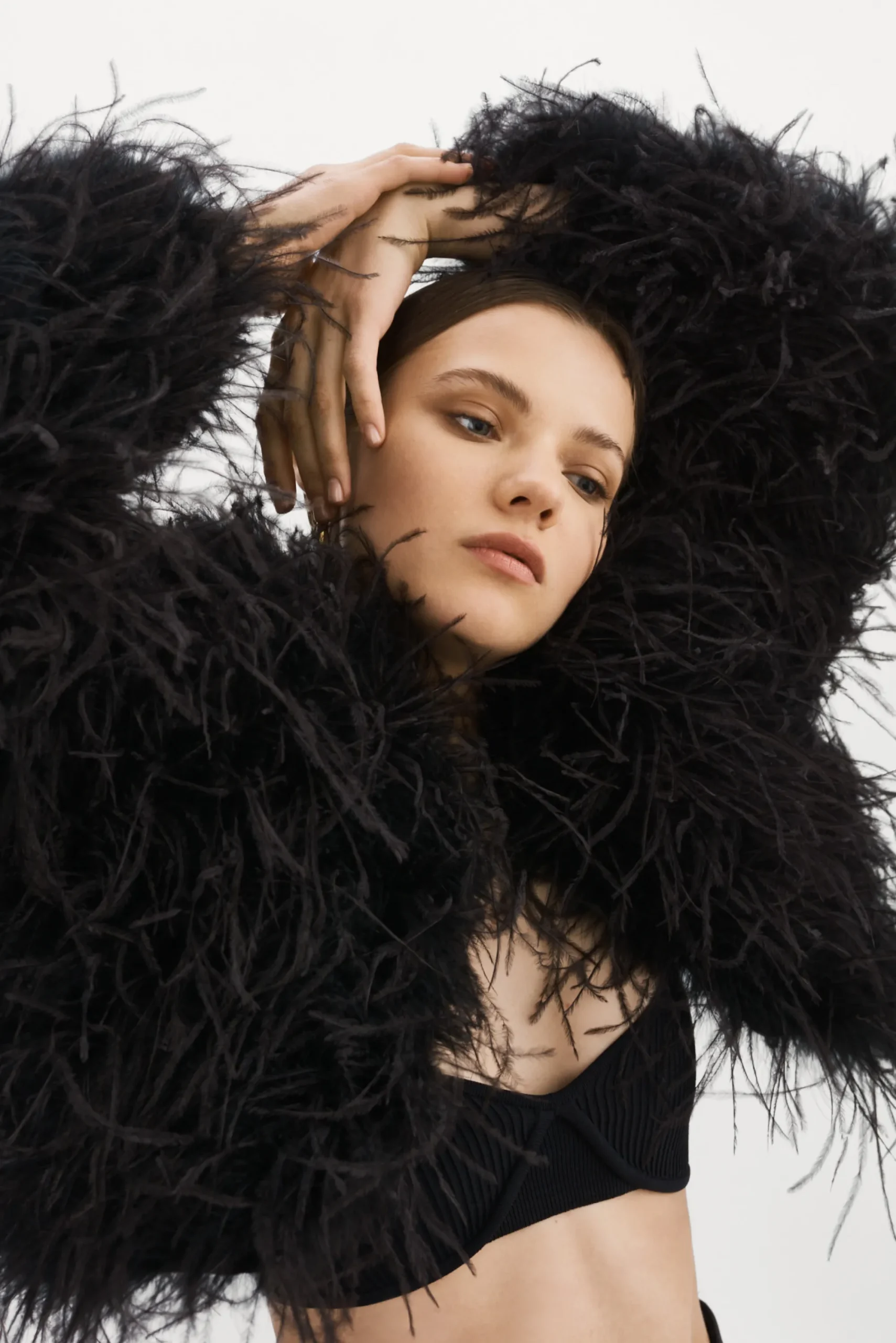 Best LAMARQUE HALLIE | Ostrich Feather Jacket Black