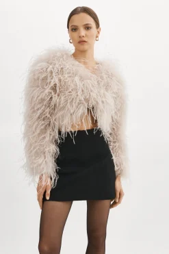 Store LAMARQUE HALLIE | Ostrich Feather Jacket Feather Pink