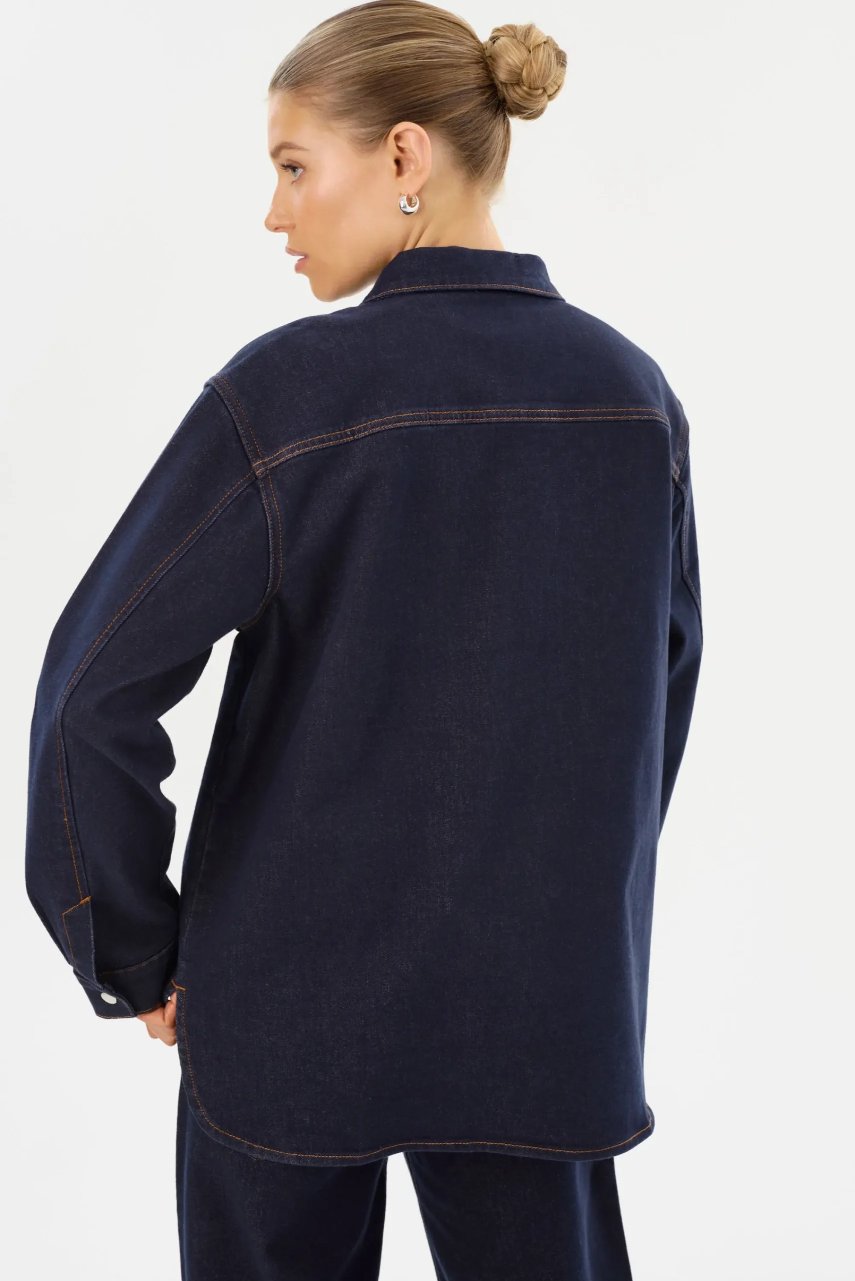 Sale LAMARQUE HAYA D | Denim Shacket Dark Indigo