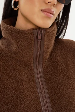 New LAMARQUE HELSA | Polar Fleece Pullover Chestnut