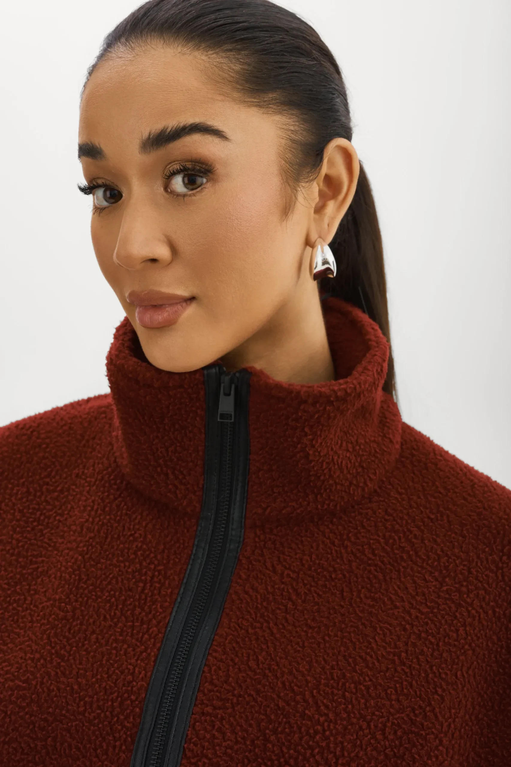 Best LAMARQUE HELSA | Polar Fleece Pullover Syrah