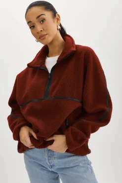 Best LAMARQUE HELSA | Polar Fleece Pullover Syrah