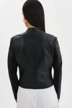 Cheap LAMARQUE HIRA | Fitted Leather Jacket Black
