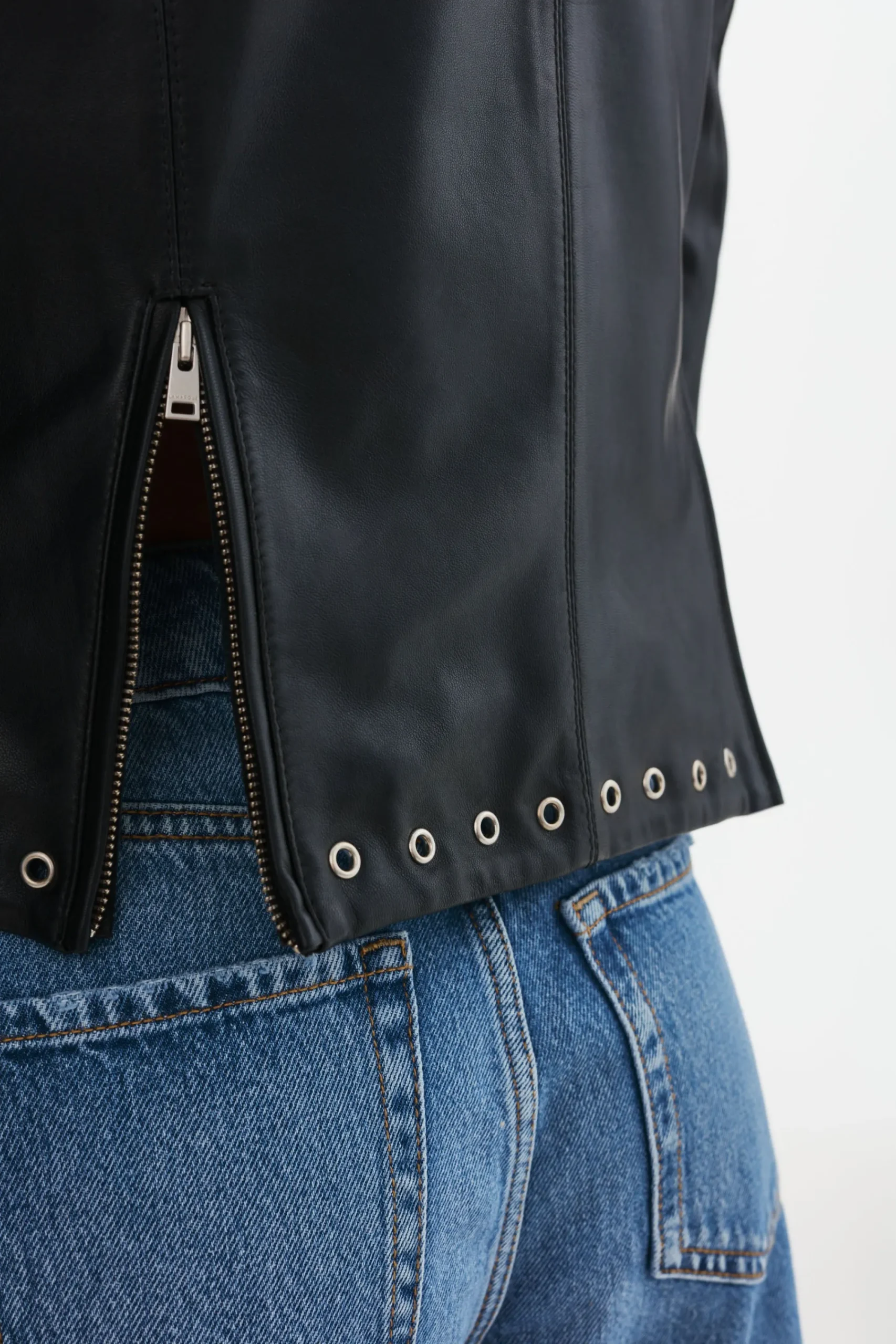 Fashion LAMARQUE IDETTA | Leather Biker Jacket Black