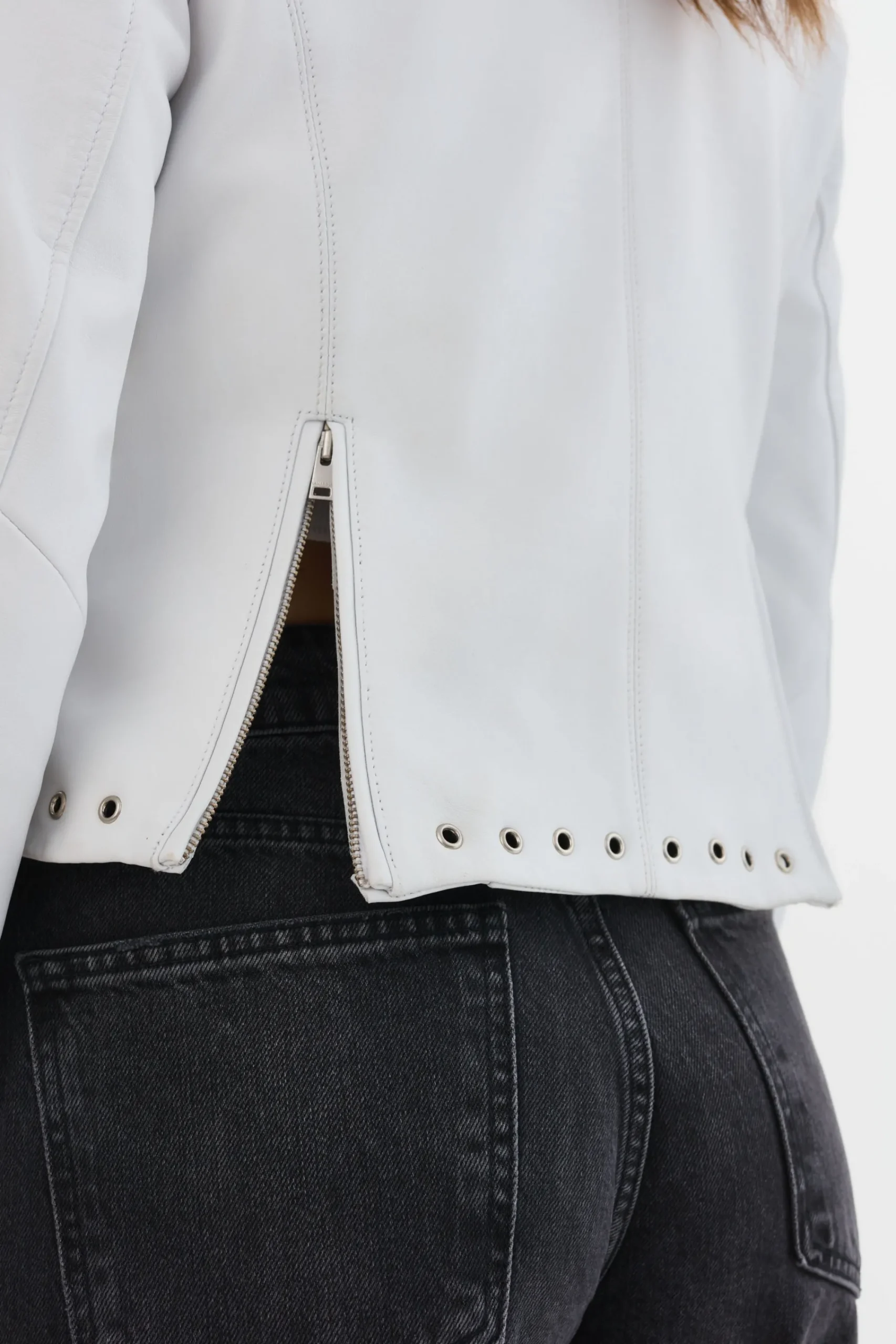 Store LAMARQUE IDETTA | Leather Biker Jacket White