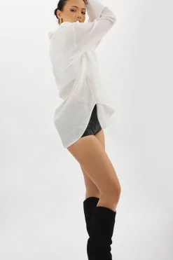 Hot LAMARQUE JADA | Oversized Linen Shirt White
