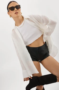 Hot LAMARQUE JADA | Oversized Linen Shirt White