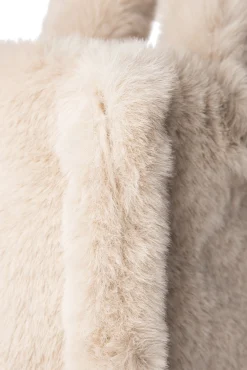 Flash Sale LAMARQUE JADE Faux Fur Tote Bag Oat