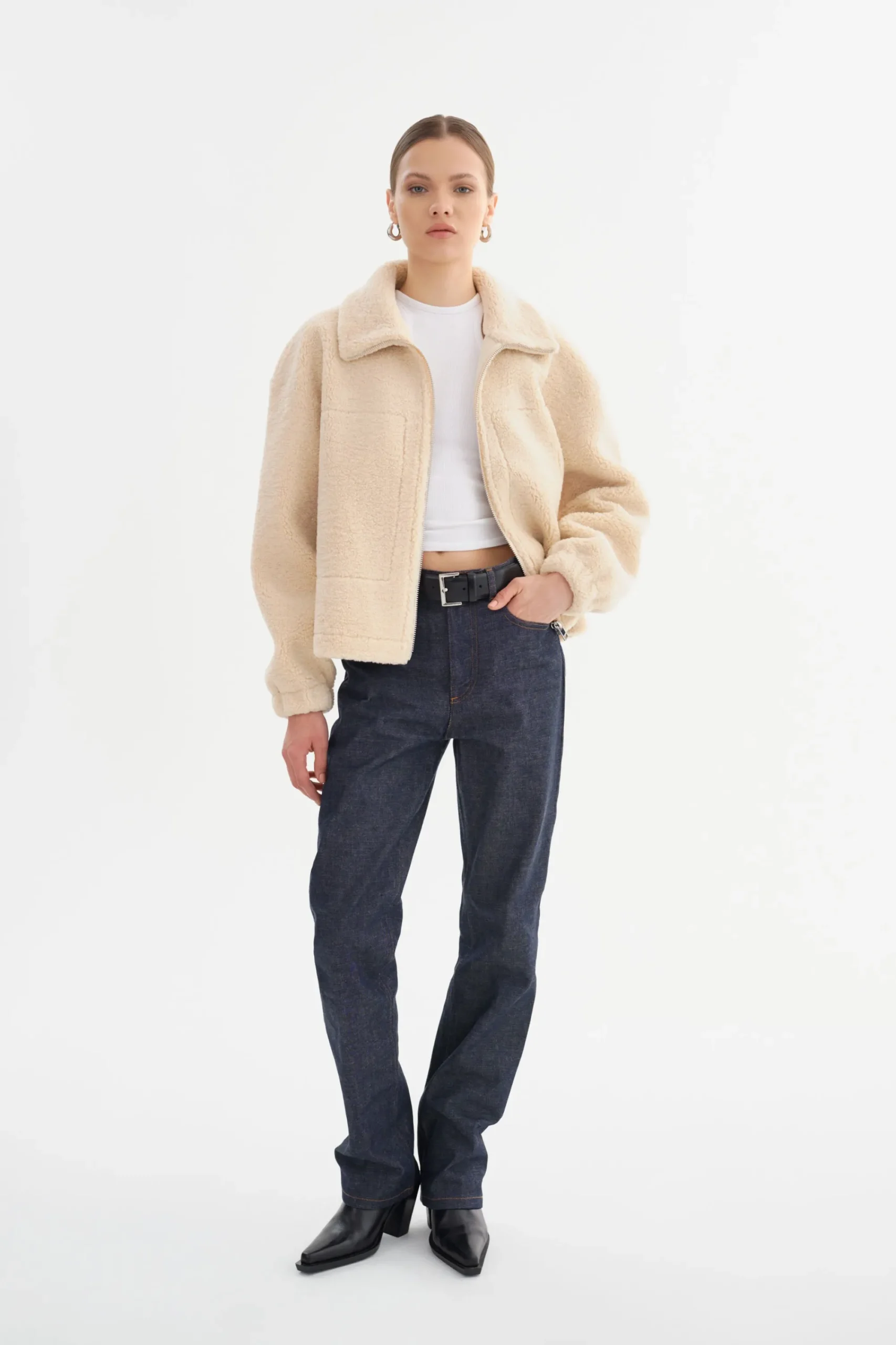 Fashion LAMARQUE JAYNA | Sherpa Jacket Beige