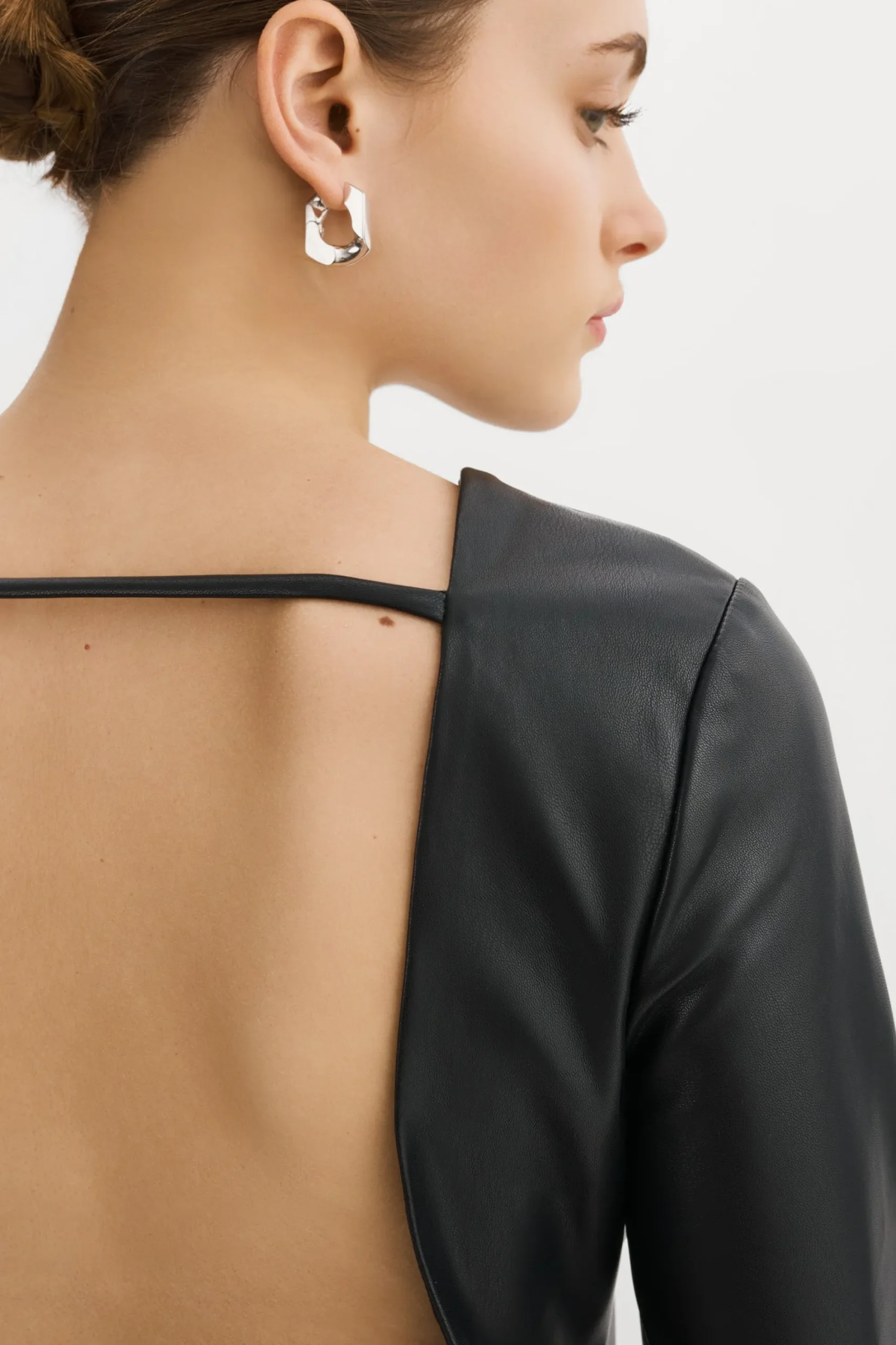 Flash Sale LAMARQUE JULIE | Faux Leather Mini Dress Black