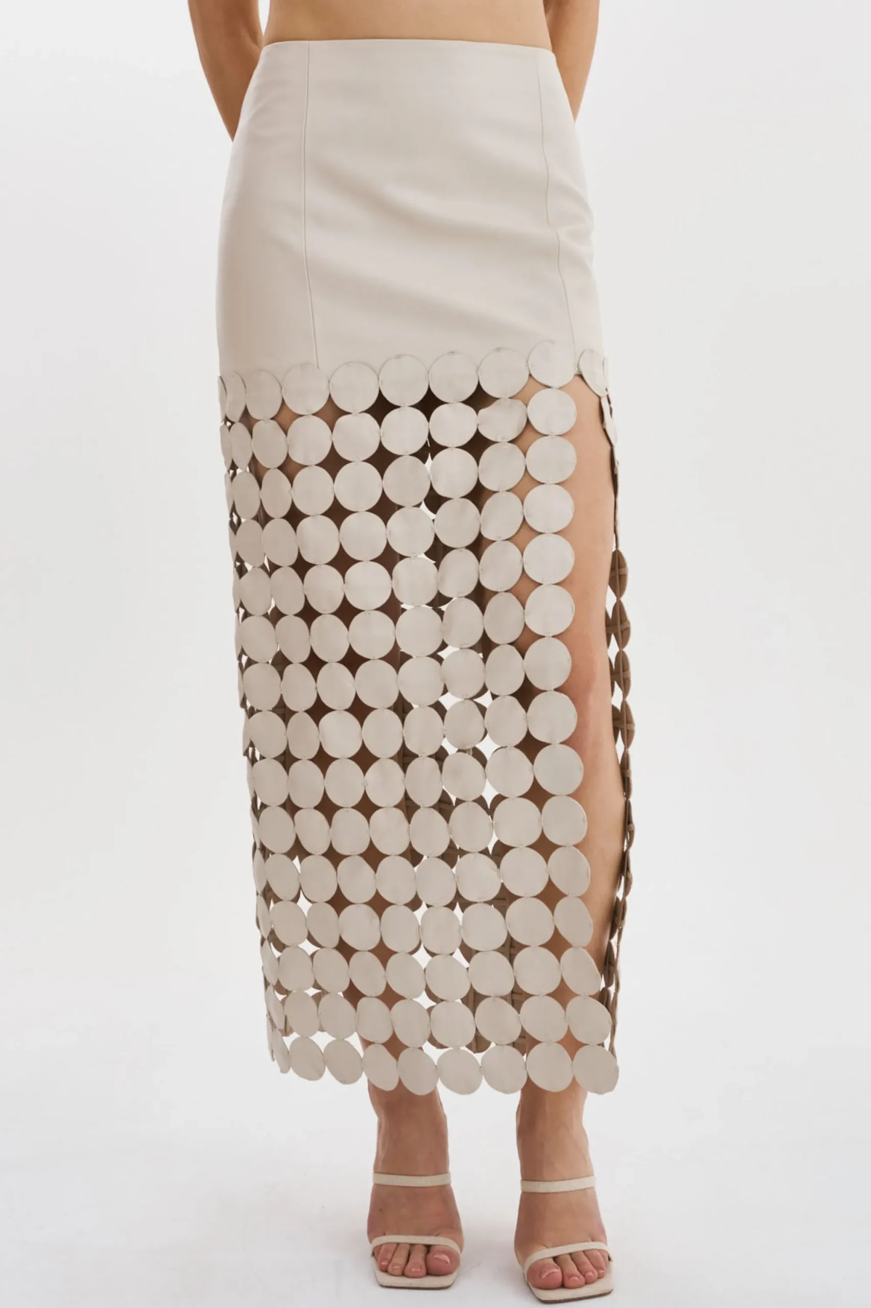 Outlet LAMARQUE KALI | Multi-Circle Maxi Skirt Bone