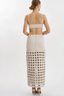 Outlet LAMARQUE KALI | Multi-Circle Maxi Skirt Bone