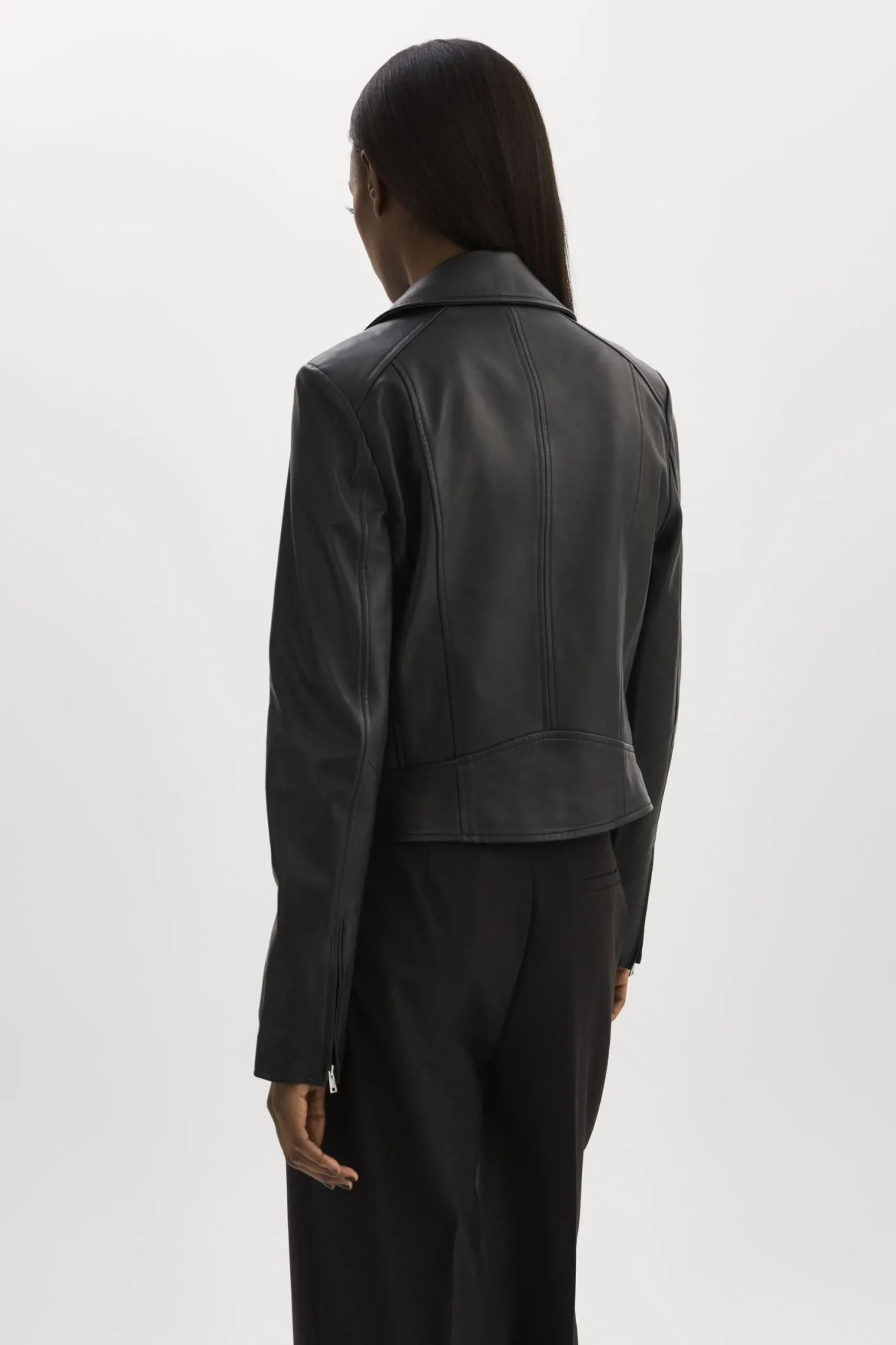 Hot LAMARQUE KELSEY | Leather Biker Jacket Black