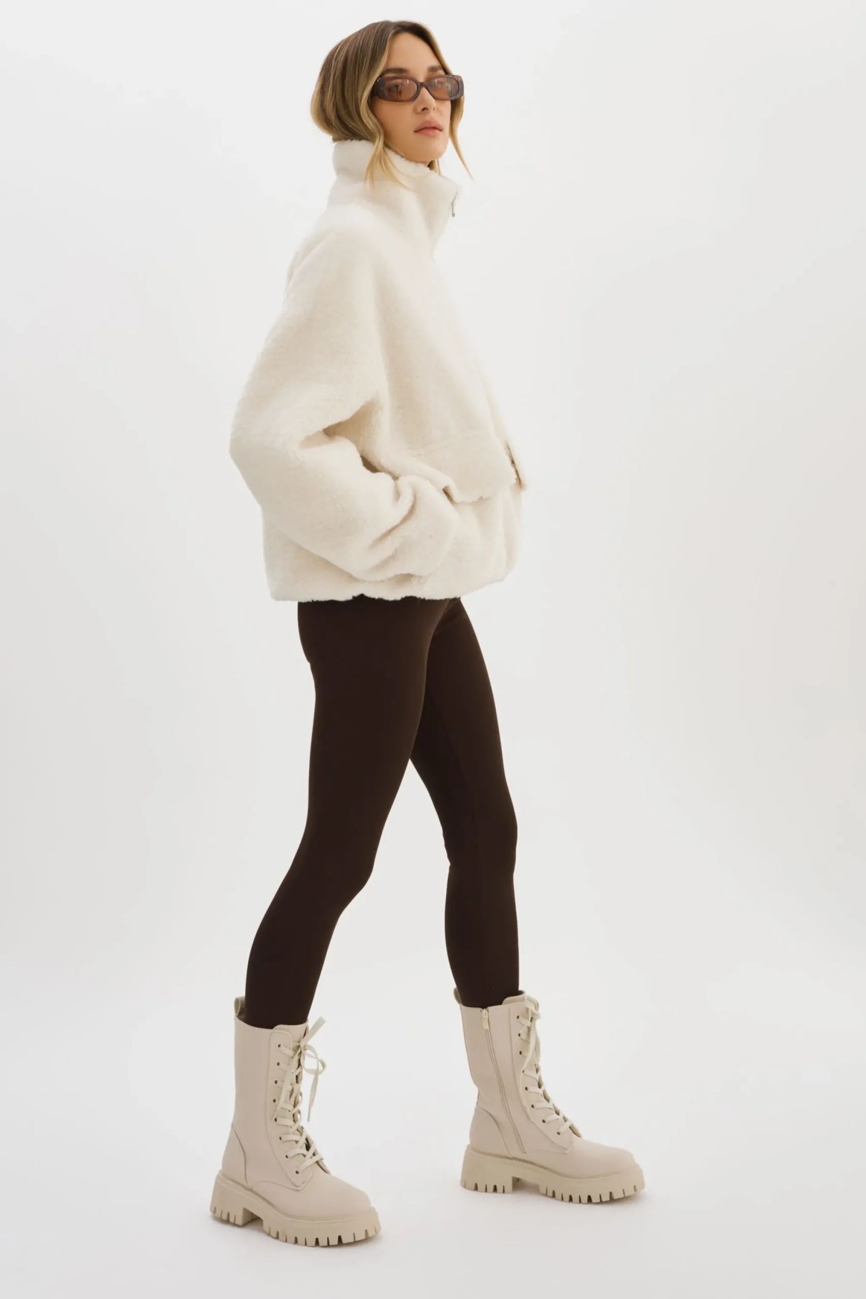 New LAMARQUE KIM | Sherpa Jacket Off White