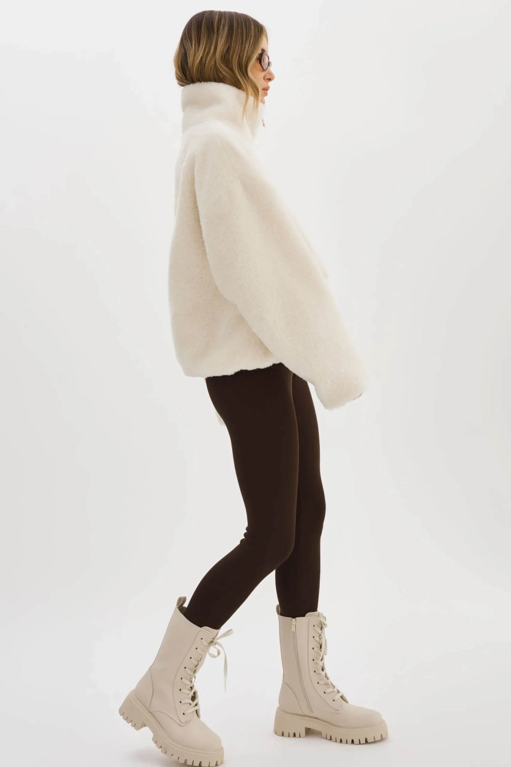 New LAMARQUE KIM | Sherpa Jacket Off White