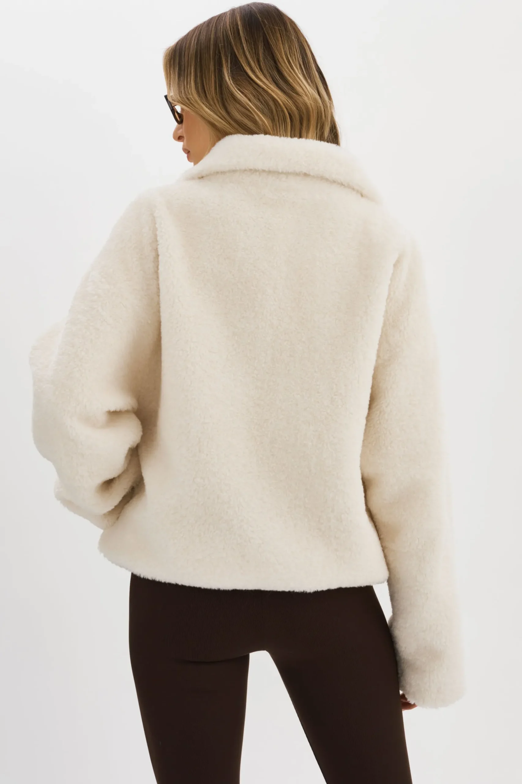 New LAMARQUE KIM | Sherpa Jacket Off White
