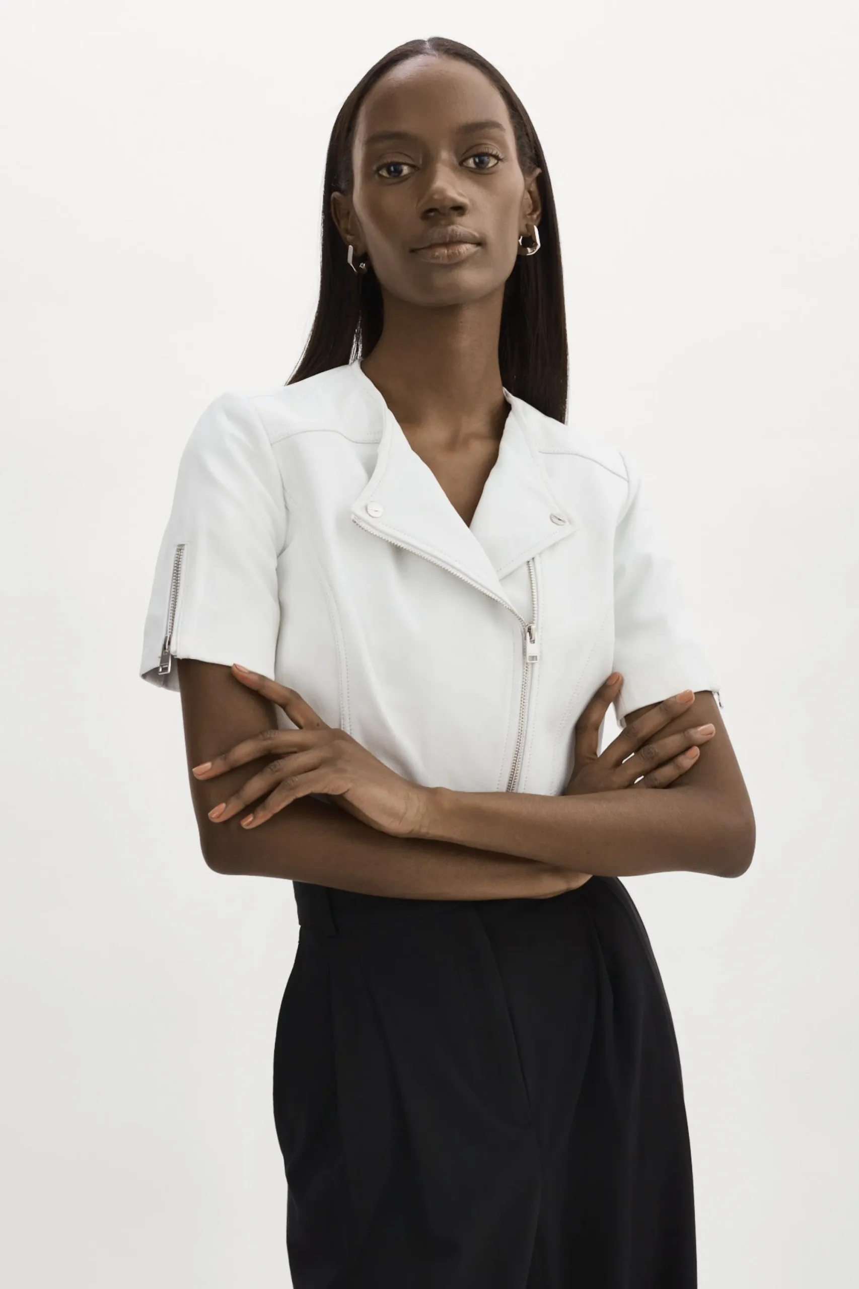 Cheap LAMARQUE KIRSI | Cropped Biker Jacket White