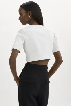 Cheap LAMARQUE KIRSI | Cropped Biker Jacket White