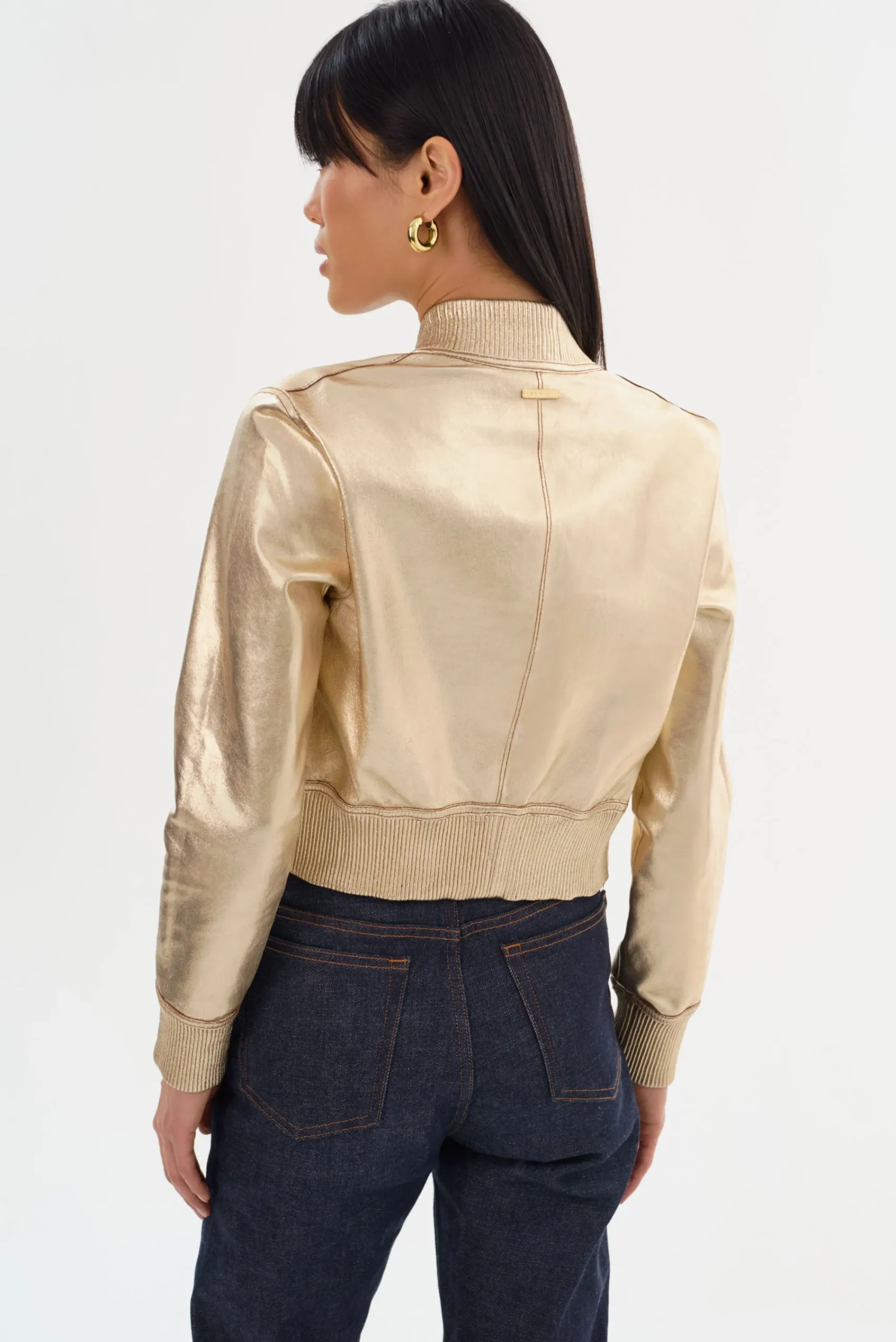 Cheap LAMARQUE KORDELLA | Reversible Leather Bomber Jacket Luggage/Gold