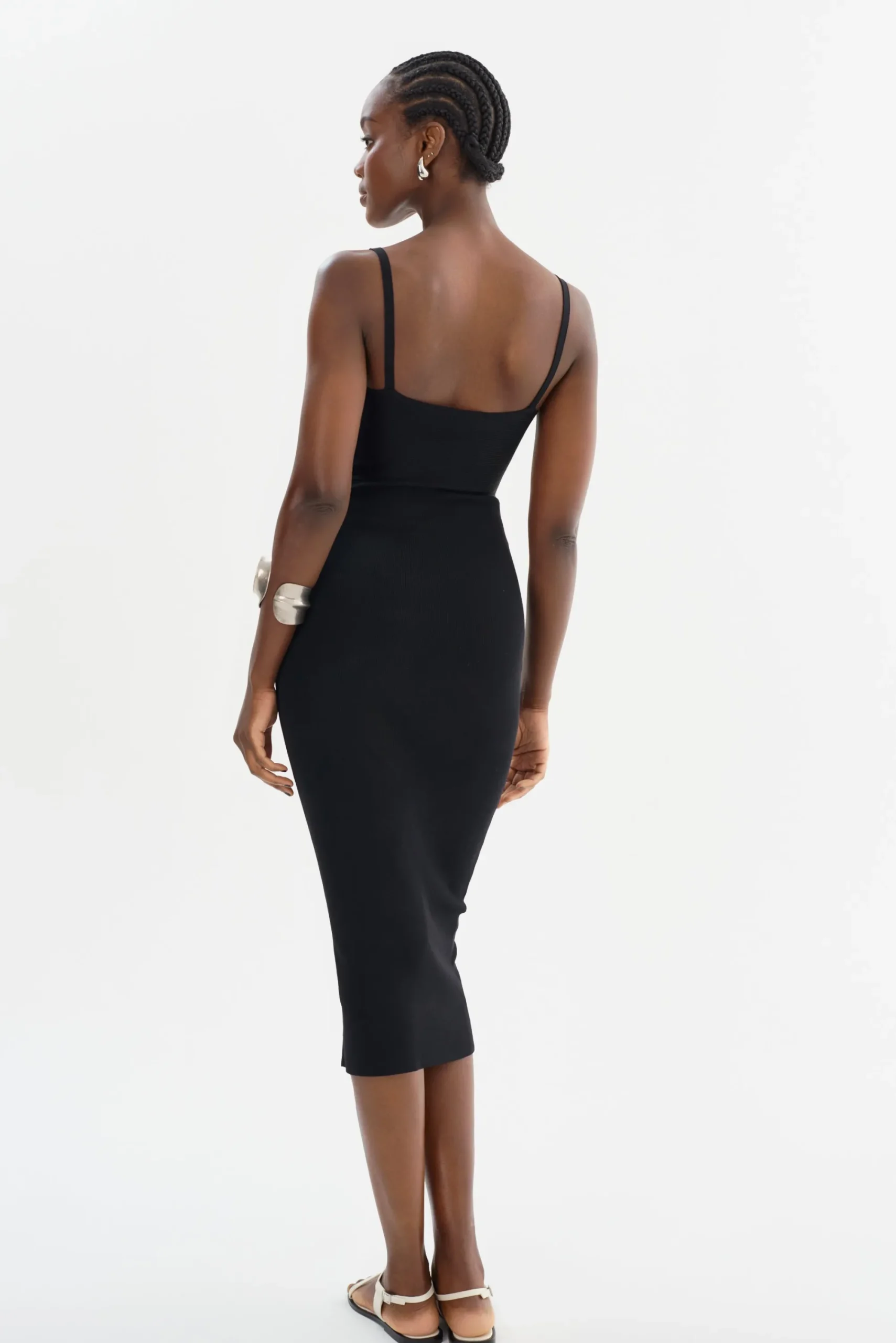 Online LAMARQUE LIDIA | Midi Knit Dress Black