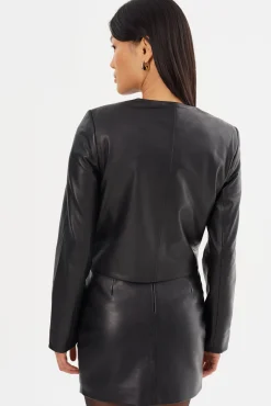 Discount LAMARQUE LINETTE | Leather Jacket Black